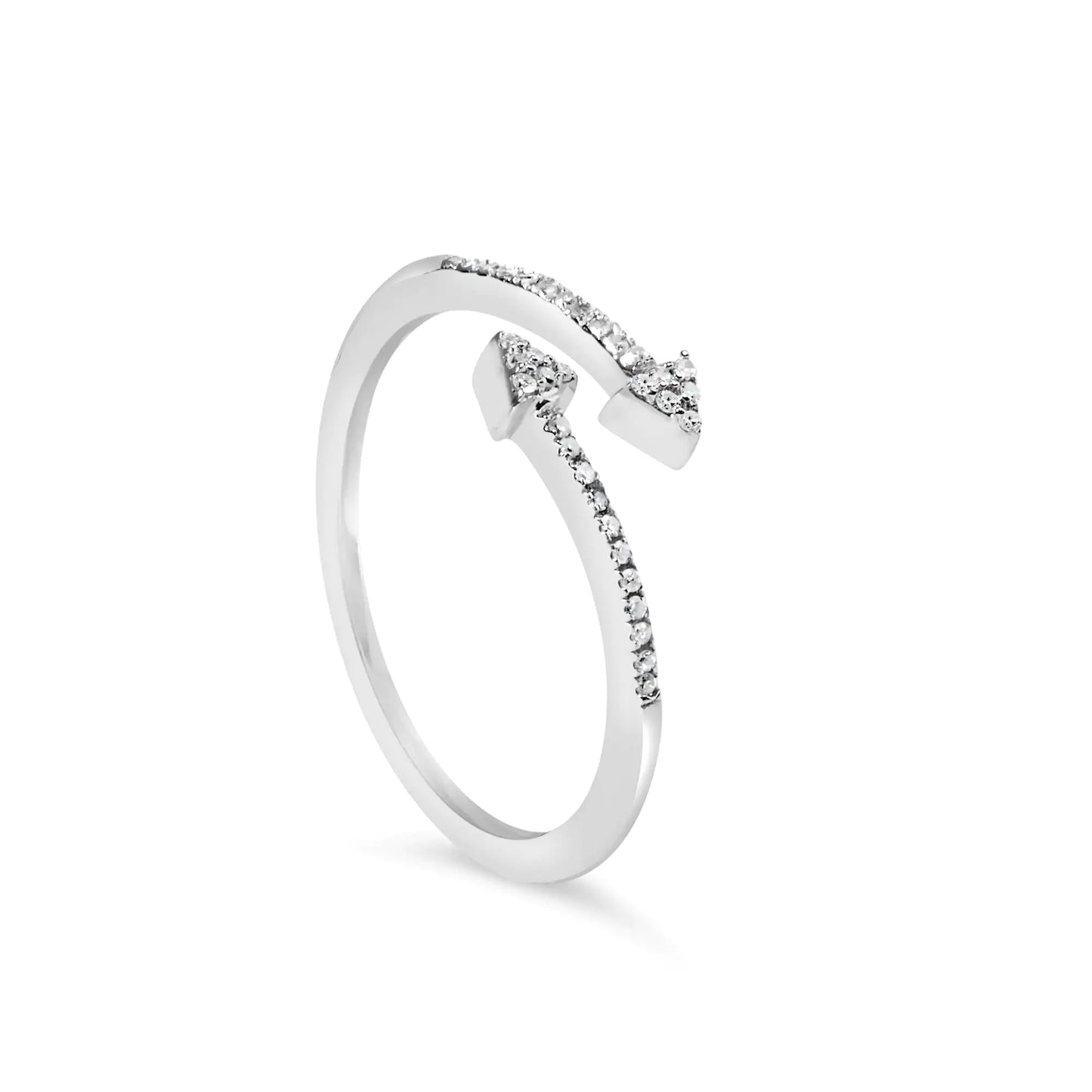 Sterling Silver Arrowhead Open Ring