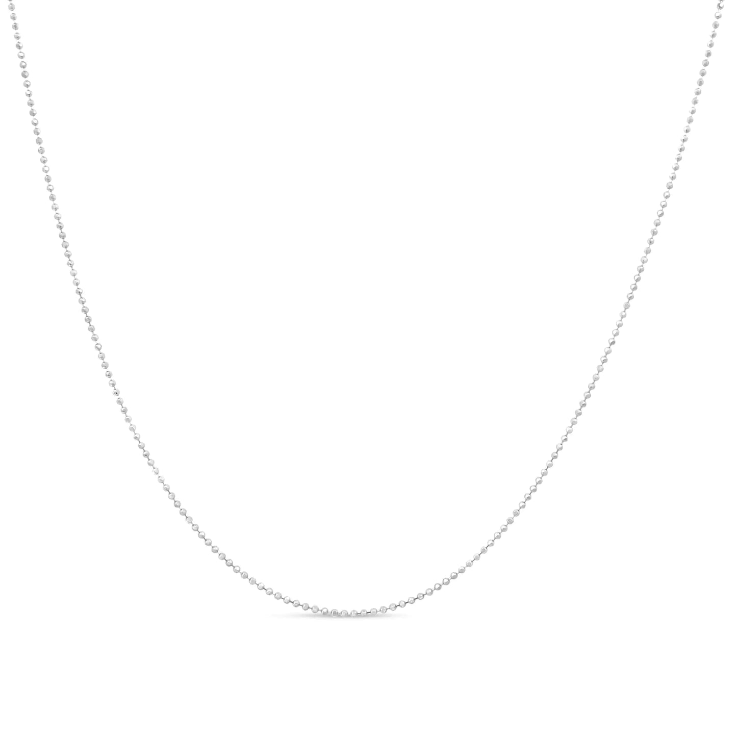 Sterling Silver Bead Chain Necklace