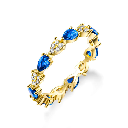 14K Gold Plated Cubic Zirconia Band