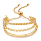 14K Gold Plated Multi Layered Bangle