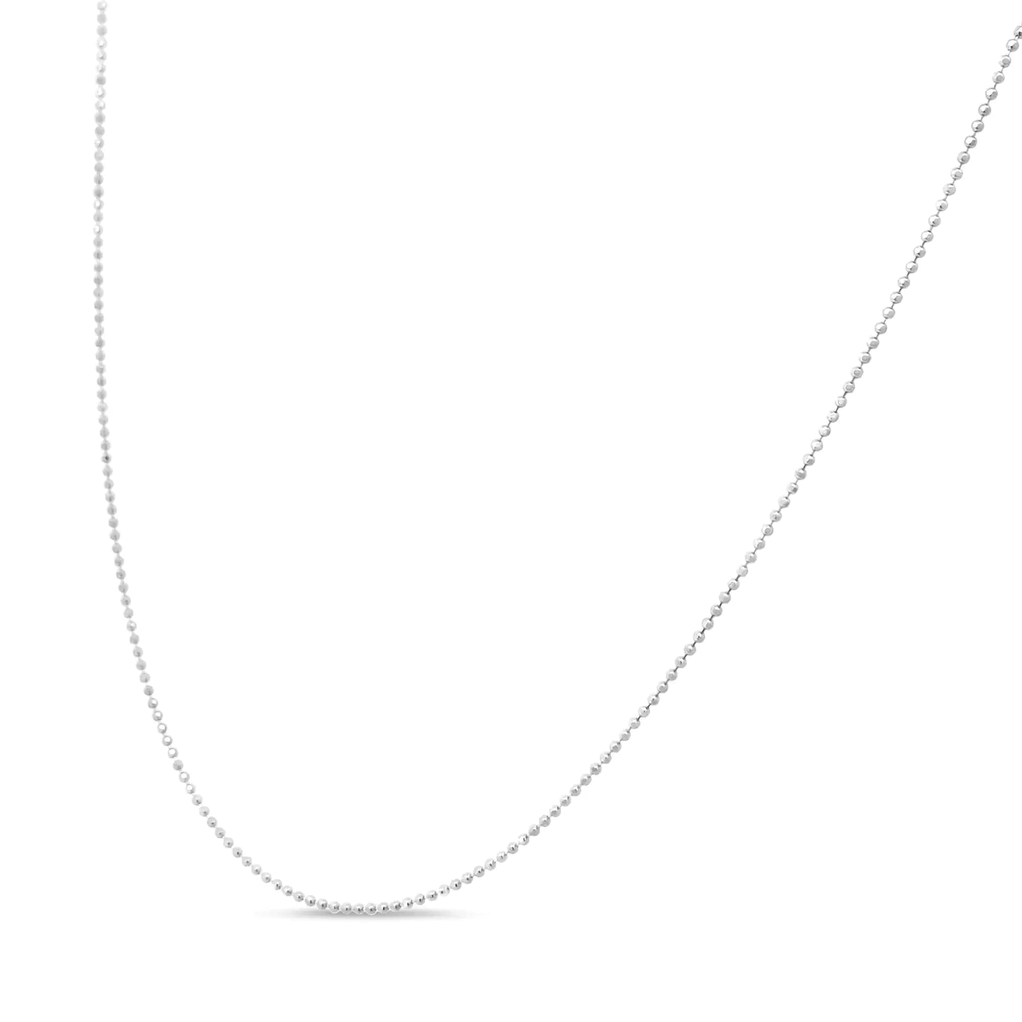 Sterling Silver Bead Chain Necklace
