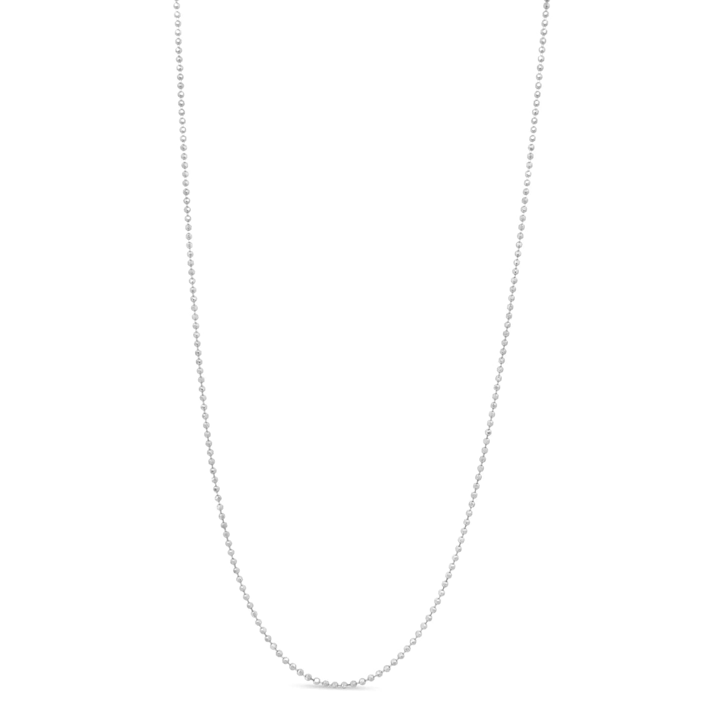 Sterling Silver Bead Chain Necklace