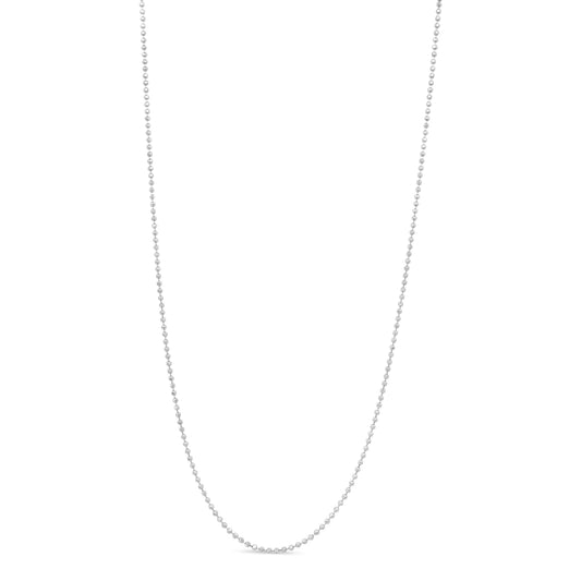 Sterling Silver Bead Chain Necklace