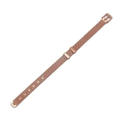 Stainless Steel Slider Bracelet -Rosegold