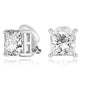 Sterling Silver Diamond Clip on Earrings
