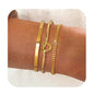 14K Gold Plated Bracelet Stack