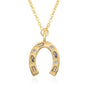 Yellow Gold Lucky Horseshoe Necklace